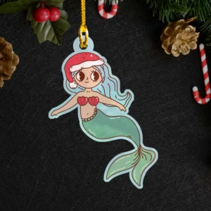 Cute Mermaid Christmas Ornament Decor