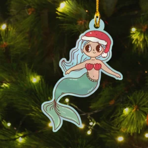 Cute Mermaid Christmas Ornament Decor