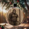 Personalized Bigfoot Christmas Ornament Custom Face Sasquatch Vintage Decor
