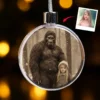 Personalized Bigfoot Christmas Ornament Custom Face Sasquatch Vintage Decor