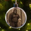 Personalized Bigfoot Christmas Ornament Custom Face Sasquatch Vintage Decor