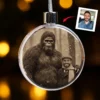 Personalized Bigfoot Christmas Ornament Custom Face Sasquatch Vintage Decor