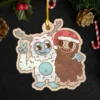 Funny Bigfoot and Yeti Christmas Ornament Cryptid Decor