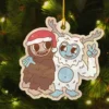 Cute Bigfoot and Yeti Christmas Ornament Cryptid Decor
