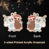 Cute Bigfoot and Yeti Christmas Ornament Cryptid Decor