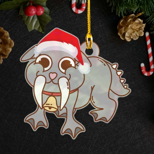 Cute Bunyip Cryptid Christmas Ornament Kianpraty Decor