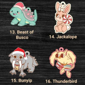 Cryptid Bauble Figurine Decoration Holiday Ornaments
