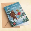 Funny Bigfoot Grinch Christmas Card