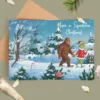 Funny Bigfoot Grinch Christmas Card