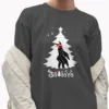 Funny Mothman Butt Christmas Shirt Believe Cryptid