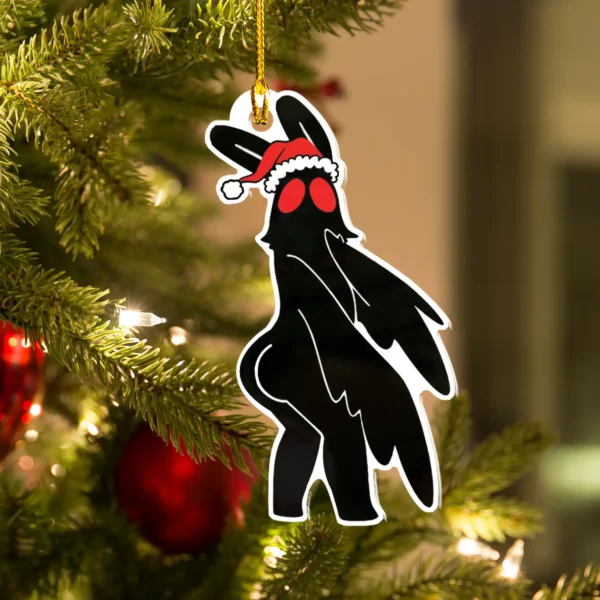 Funny Mothman Fat Ass Christmas Ornament Decor
