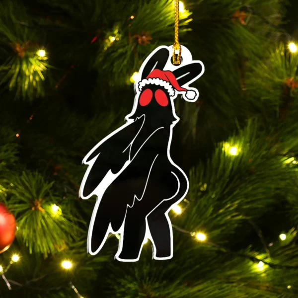 Funny Mothman Fat Ass Christmas Ornament Decor
