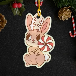 Cute Jackalope Christmas Ornament Horned Rabbit Decor