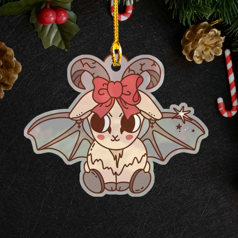 Unwrapping the Mystery: North American Cryptid Christmas Ornaments 4 Cute Jersey Devil Christmas Ornament Cryptid Decor