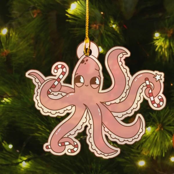 Cute Kraken Christmas Ornament Sea Monster Decor