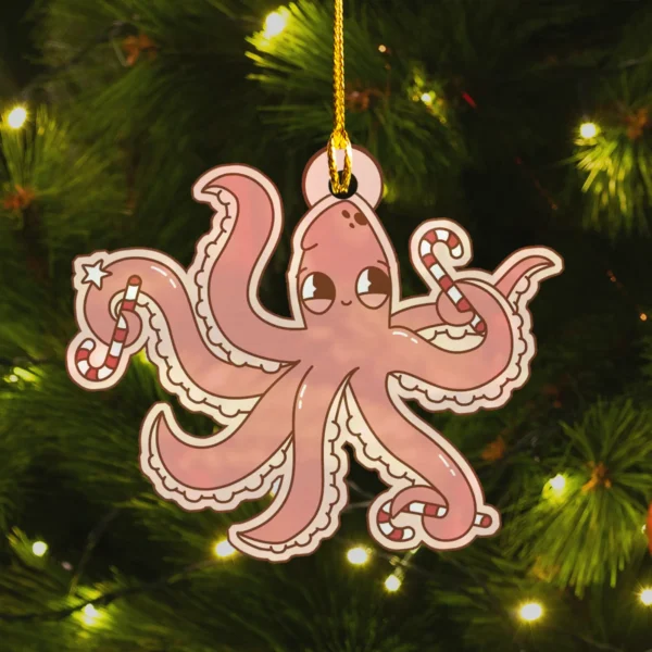 Cute Kraken Christmas Ornament Sea Monster Decor