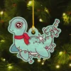 Cute Loch Ness Monster Christmas Ornament Nessie Decor