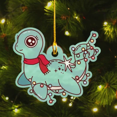 Cute Loch Ness Monster Christmas Ornament Nessie Decor