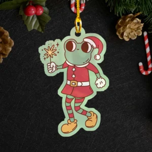 Cute Loveland Frog Christmas Ornament Frogman Decor