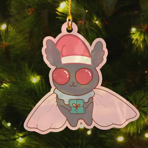 Cute Mothman Christmas Ornament Cryptid Decor