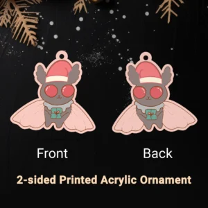 Cute Mothman Christmas Ornament Cryptid Decor 15 Cute Mothman Christmas Ornament Cryptid Decor