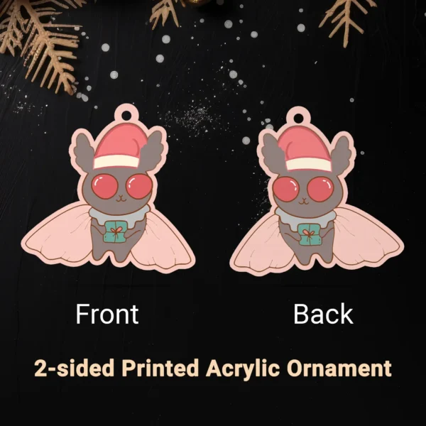 Cute Mothman Christmas Ornament Cryptid Decor