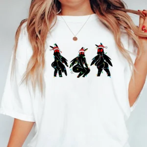Mothman Twerk Dance Christmas Shirt Funny Cryptid 7 Mothman Twerk Dance Christmas Shirt Funny Cryptid