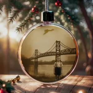 Personalized 1967 Mothman Sighting Ornament | Your Face in Lost Photo, Custom Christmas Gift 25 Personalized 1967 Mothman Sighting Ornament Your Face in Lost Photo, Custom Christmas Gift