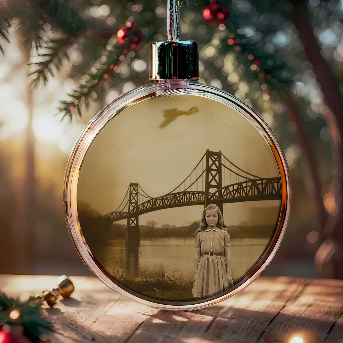 Personalized 1967 Mothman Sighting Ornament | Your Face in Lost Photo, Custom Christmas Gift 9 Personalized 1967 Mothman Sighting Ornament Your Face in Lost Photo, Custom Christmas Gift