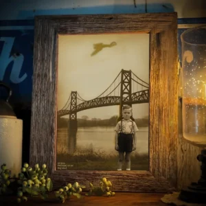 Personalized 1967 Mothman Sighting Poster Your Face in Lost Photo, Custom Ar