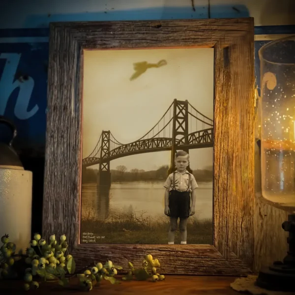 Personalized 1967 Mothman Sighting Poster Your Face in Lost Photo, Custom Ar