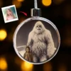 Personalized Yeti Christmas Ornament Custom Face Abominable Snowman Decor