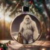 Personalized Yeti Christmas Ornament Custom Face Abominable Snowman Decor