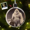 Personalized Yeti Christmas Ornament Custom Face Abominable Snowman Decor