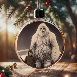 Personalized Yeti Christmas Ornament Custom Face Abominable Snowman Decor
