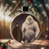 Personalized Yeti Christmas Ornament Custom Face Abominable Snowman Decor