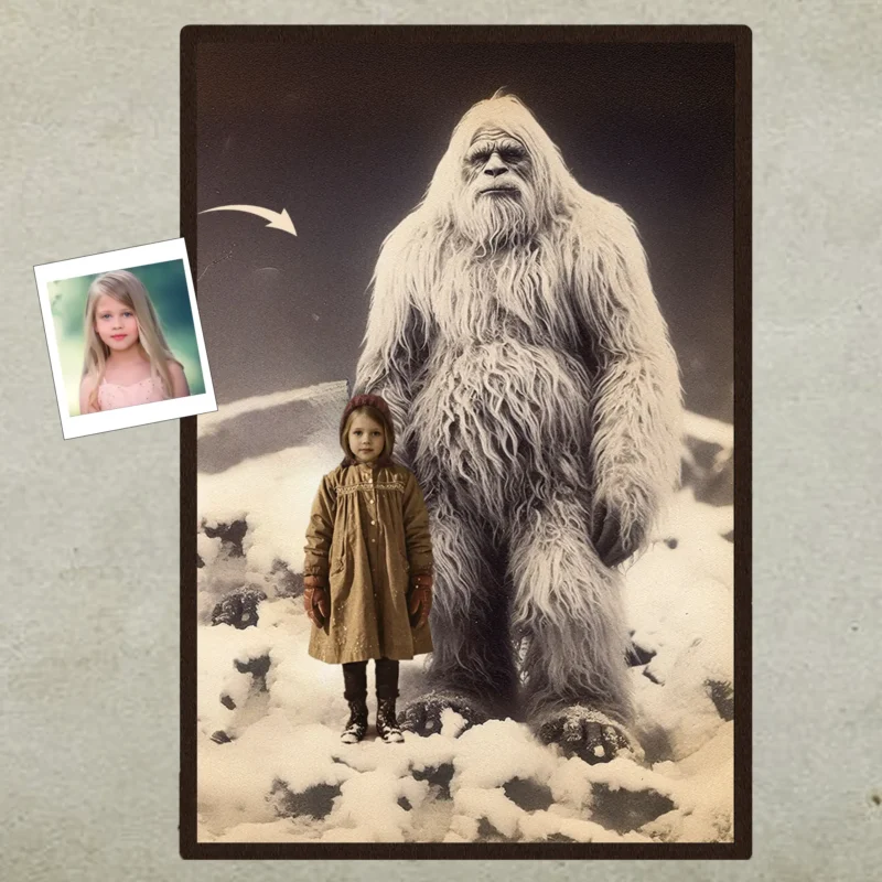 Bigfoot vs Yeti: If They Fought in 3 Different Arenas, Who Would Actually Win? 23 Personalized Yeti Poster Custom Face Abominable Snowman Art