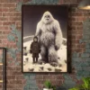 Personalized Yeti Poster Custom Face Abominable Snowman Art