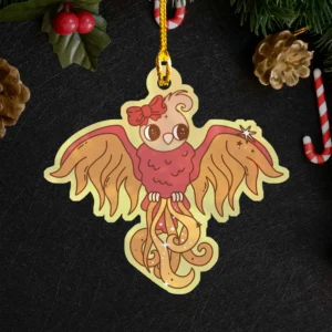 Cute Phoenix Christmas Ornament Firebird Decor