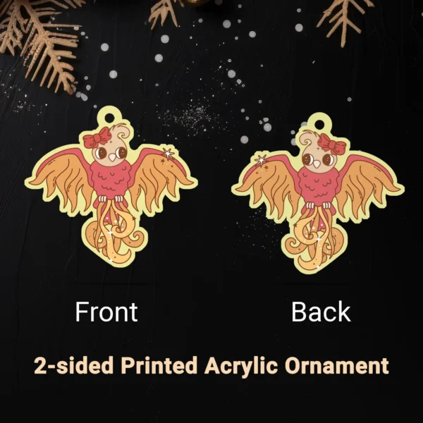 Cute Phoenix Christmas Ornament Firebird Decor