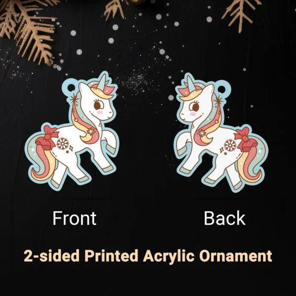 Cute Unicorn Christmas Ornament Decor