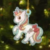 Cute Unicorn Christmas Ornament Decor