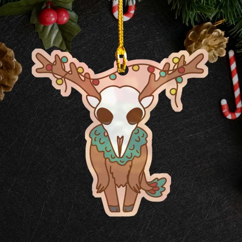 Beyond Human Form: Enigmatic Humanoids & Shapeshifters Christmas Ornaments 4 Cute Wendigo Christmas Ornament Cryptid Decor