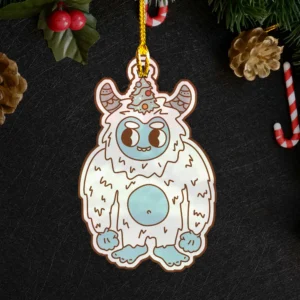 Cute Yeti Christmas Ornament Abominable Snowman Decor
