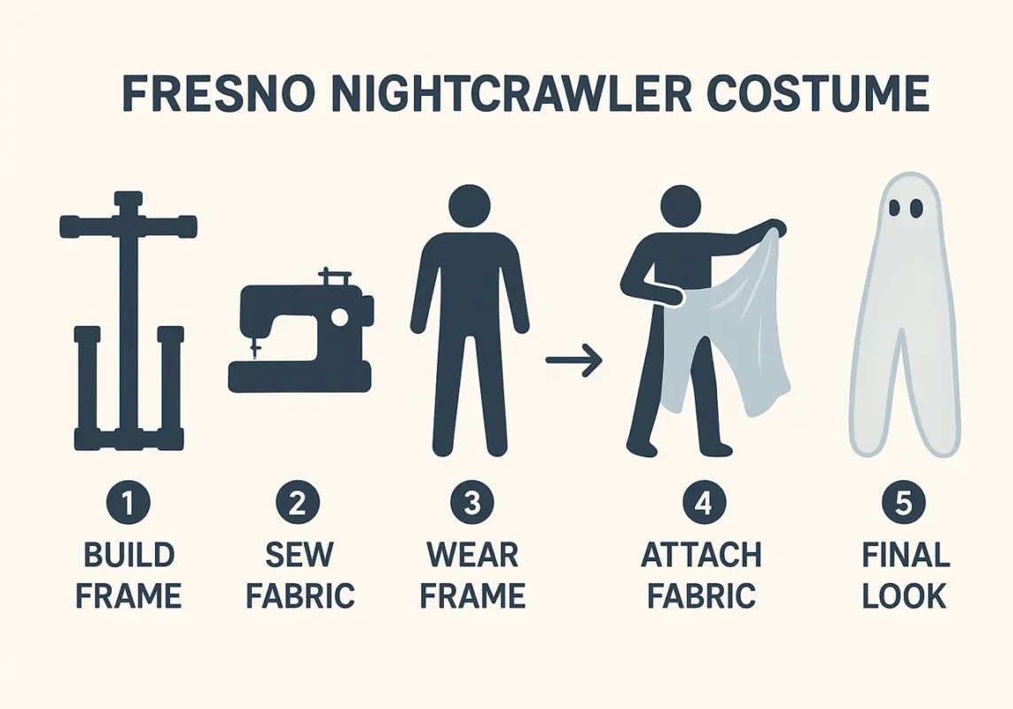 Fresno Nightcrawler: The Complete Guide To The Enigma 17 DIY Fresno Nightcrawler costume infographic