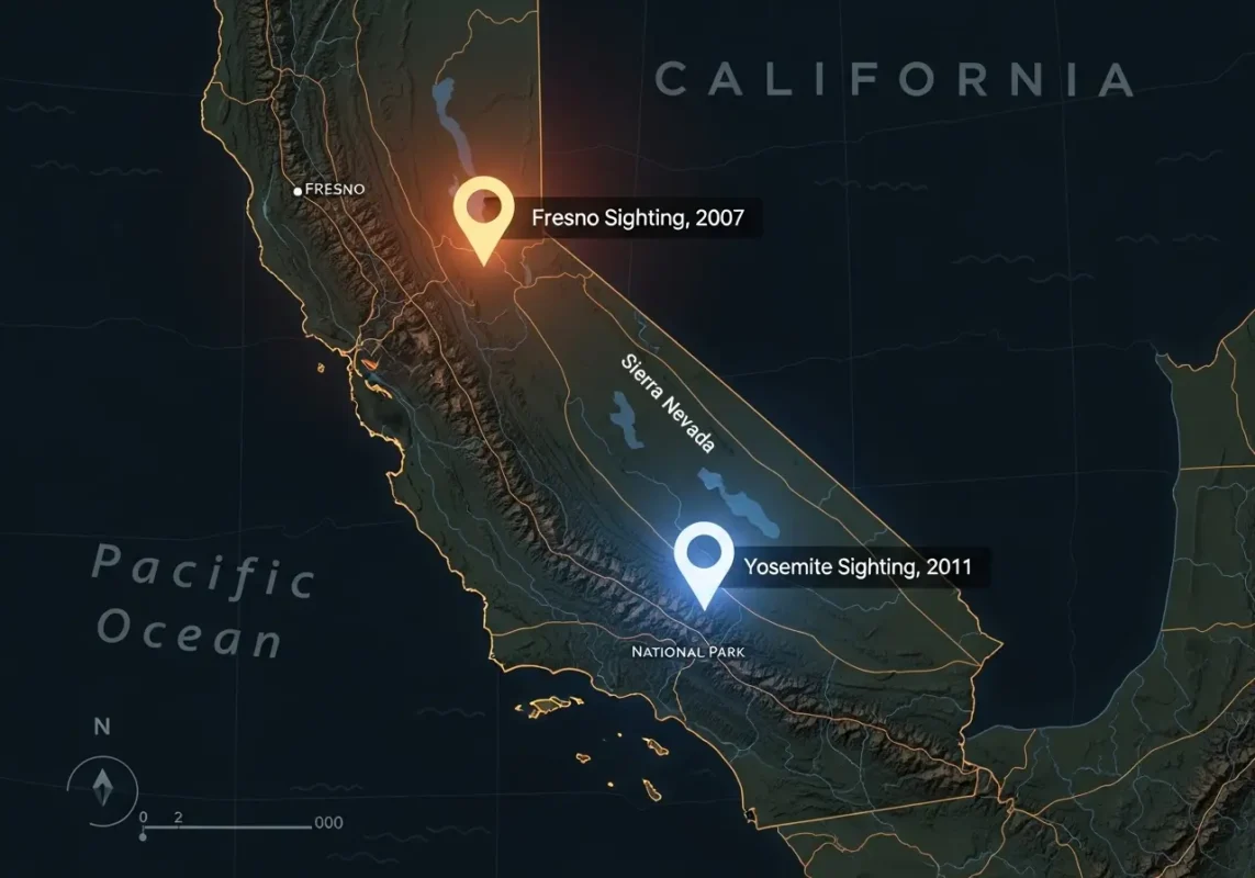Fresno Nightcrawler: The Complete Guide To The Enigma 4 Fresno Nightcrawler sightings map California