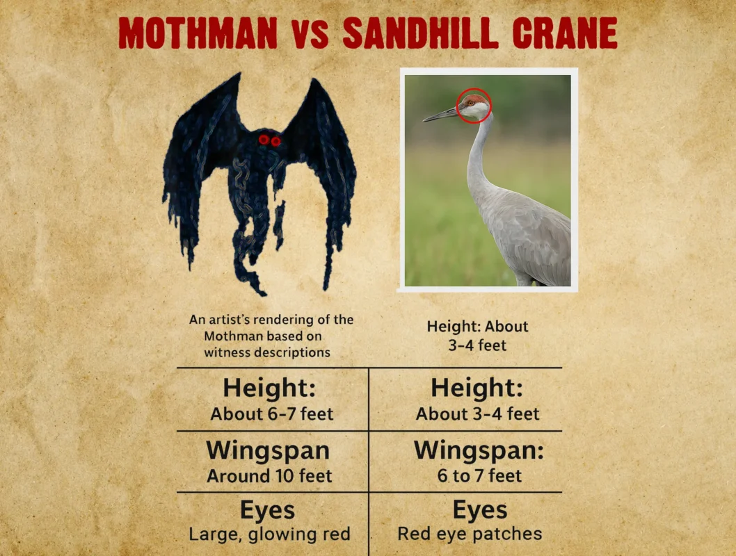Mothman: The Complete Story Of The Point Pleasant Harbinger 13 MOTHMAN vs SANDHILL CRANE