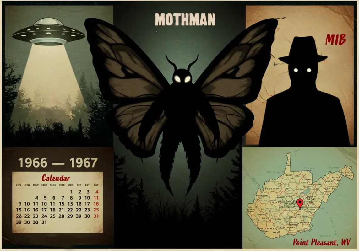 Mothman: The Complete Story Of The Point Pleasant Harbinger 7 Mothman Infographic 1