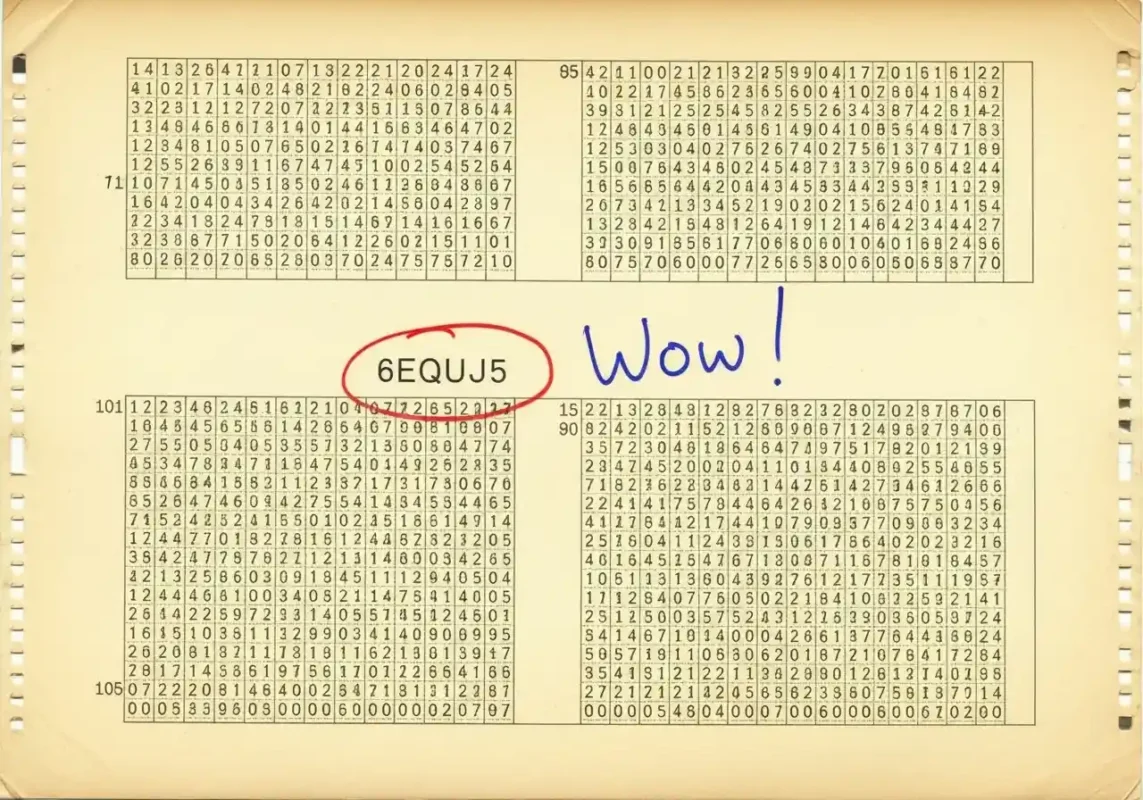 Why Is NASA Investing Billions in an Alien Search They Claim Is Fruitless? A 2025 Deep Dive 8 Wow Signal printout recreation