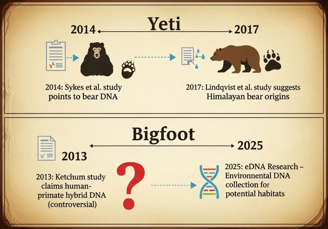Bigfoot vs Yeti: If They Fought in 3 Different Arenas, Who Would Actually Win? 13 Yeti vs Bigfoot DNA evidence timeline